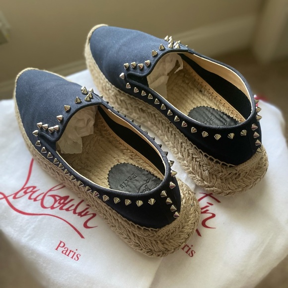 Louboutin Espaboat Espadrilles - Blue - Picture 3 of 10